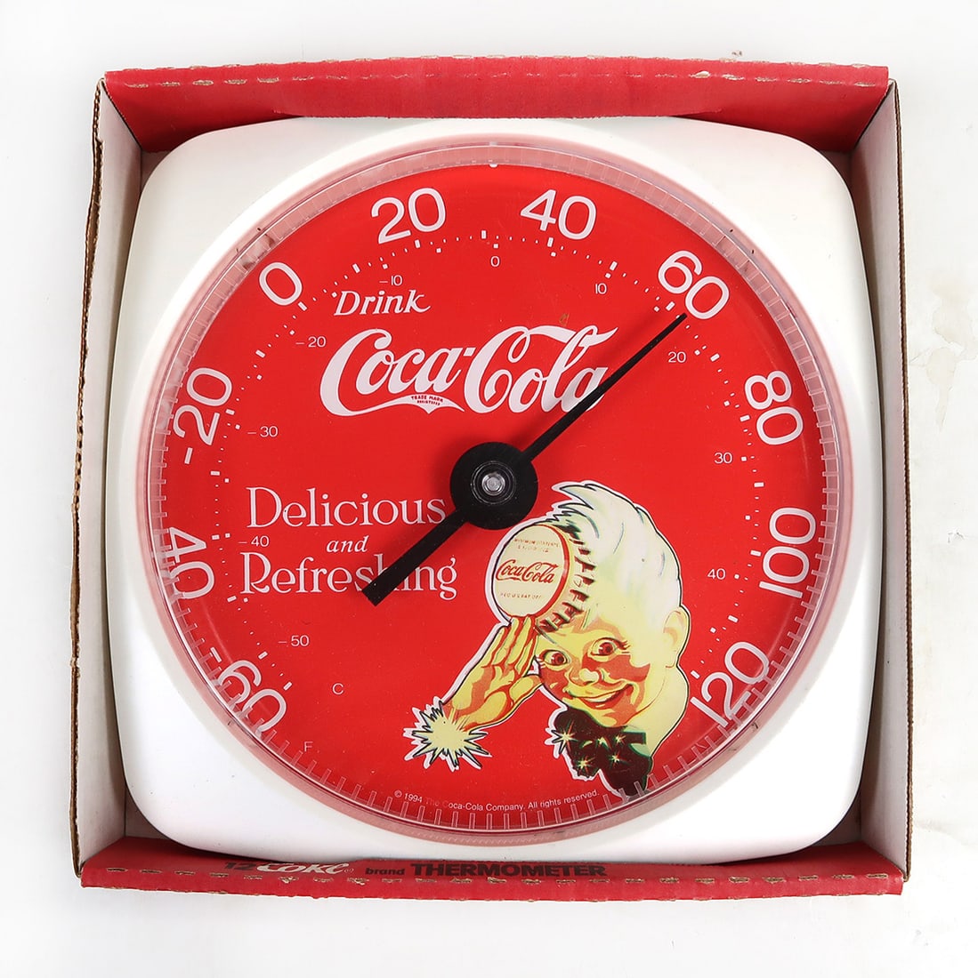 Collectibles, Coca-Cola Brand Thermometer, New in Box, 12" L. (1 of 1)