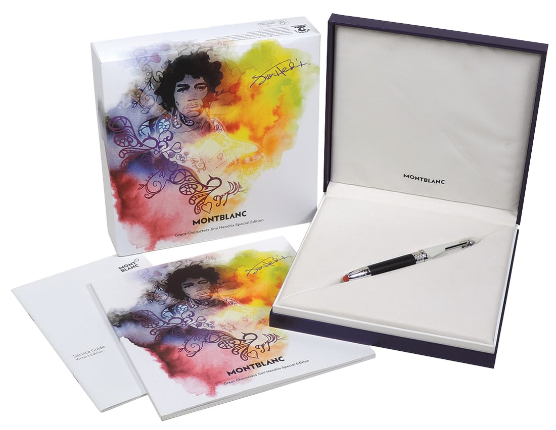 Montblanc Jimi Hendrix Special Edition Rollerball Pen. Hendrix, a music idol of the 60's career (1 of 4)