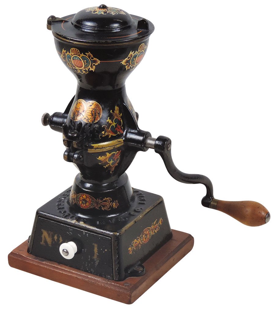 Coffee Mill, Enterprise No.1, orig paint & decals, Exc cond w/few scattered abrasions, 12"H. (1 of 2)