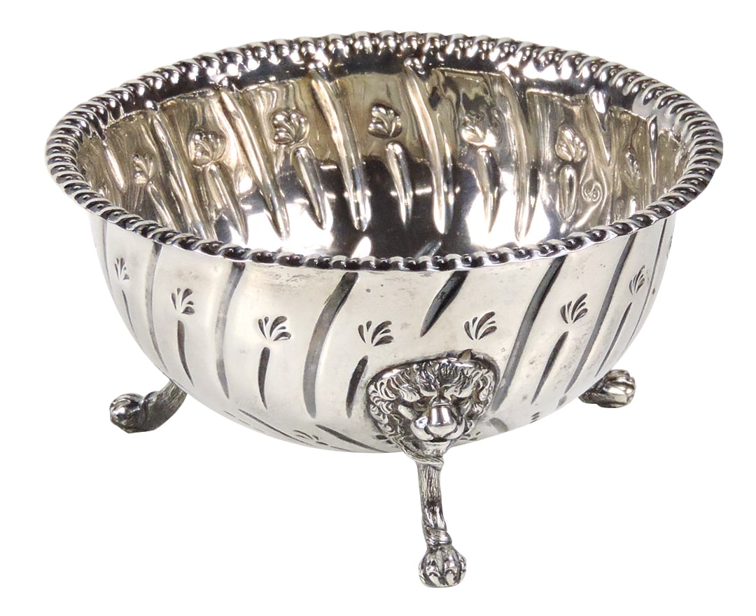 Victorian English Silver Footed Bowl, D & J Wellby-London, 1913, stamped hallmarks incl makers, (1 of 3)