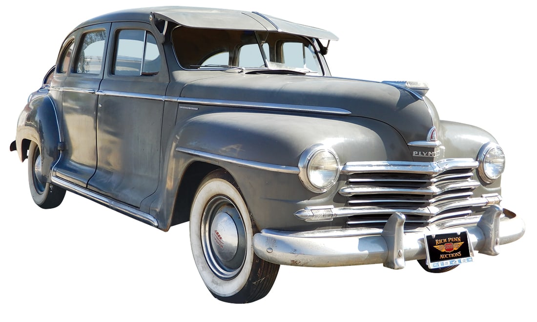 Automobile, 1946 Plymouth Special DeLuxe.: Automobile, 1946 Plymouth Special DeLuxe. In 1946 our nation was emerging from a massive global conflict. Post WWII showed Americans what our industrial powerhouse could do. The automotive industry wa