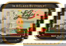 Advertising Lily Beer Tip Tray, litho on metal by The American Arts Works-Coshocton, O., from Rock