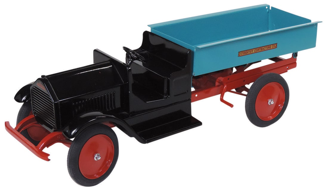 Toy Contractor Dump Truck, Sturditoy, pressed steel, c.1925, prof restoration in Exc cond w/few (1 of 2)