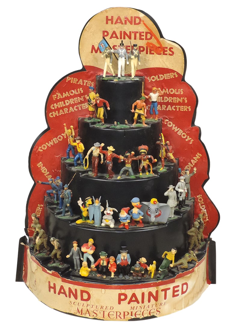 Toy Store Miniature Display Figures, hand-painted plastic, incl Military, Western, Comic & Disney on (1 of 1)