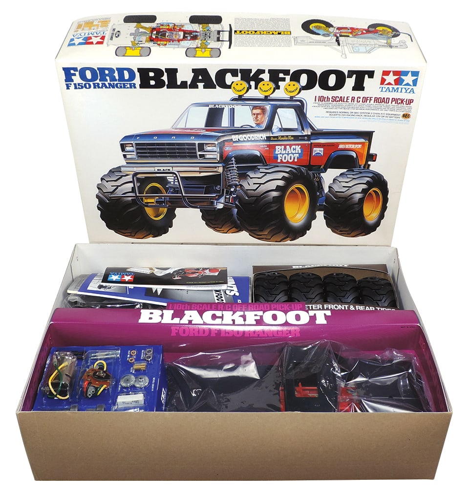 Scale Model Truck Kit, unbuilt Ford F150 Blackfoot mfgd by Tamiya, 1/10 scale, MIB, 22.75"L. (1 of 1)