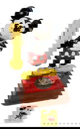 Mickey Mouse Telephone, Rotary Dial By Western Electric, Vg Untested Cond &