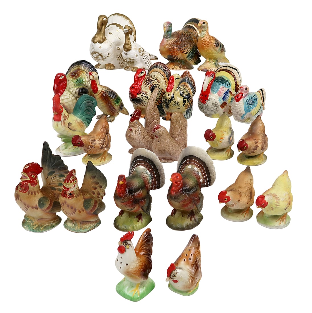 Salt & Pepper Shakers (12 Sets) One Mismatched, National Potteries Co. Napc (1 of 2)