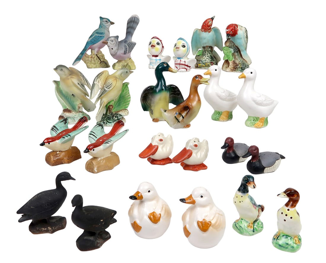 Salt & Pepper Shakers (12 Sets) Bird, Souvenir Of Mexico, In, Victoria Cera (1 of 2)