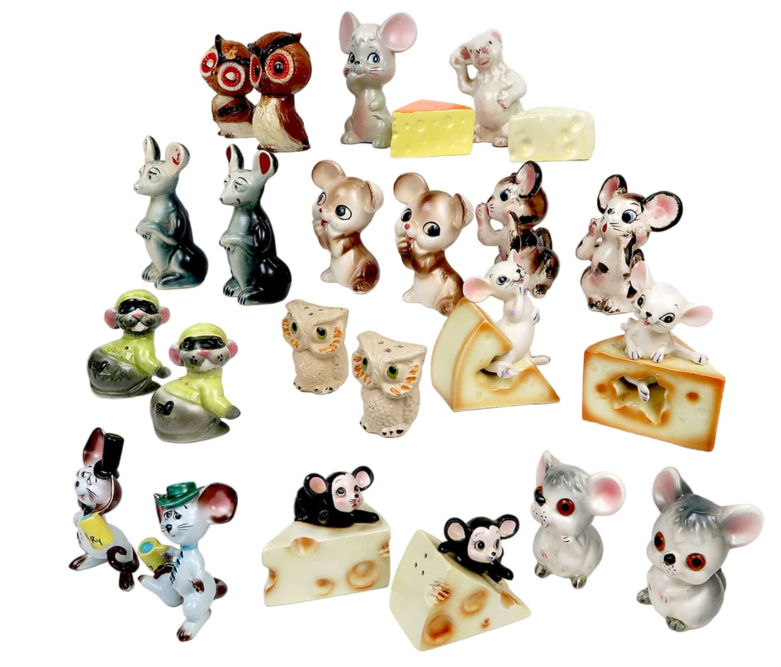 Salt & Pepper Shakers (12 Sets) Bird/animal, Lefton's Reg. U.S. Exclusives- (1 of 2)