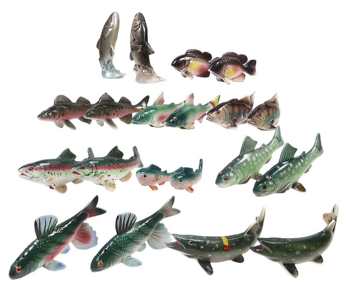 Salt & Pepper Shakers (10 Sets) Fish, Napco Creation-japan, Souvenir Of U.s (1 of 2)