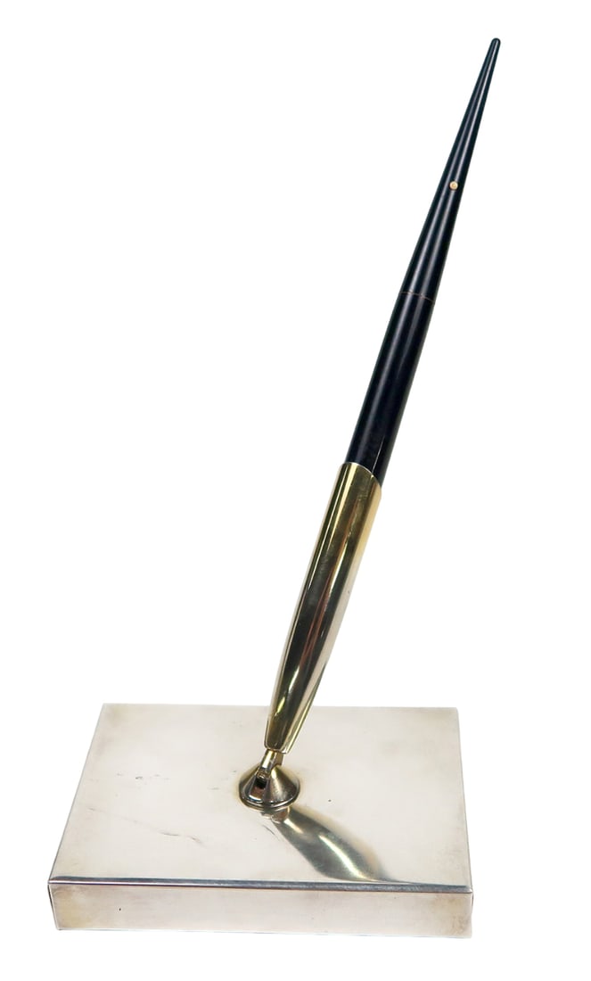 Tiffany & Co. Sterling Silver Pen Stand For Sheaffer, Sterling Silver Base (1 of 2)