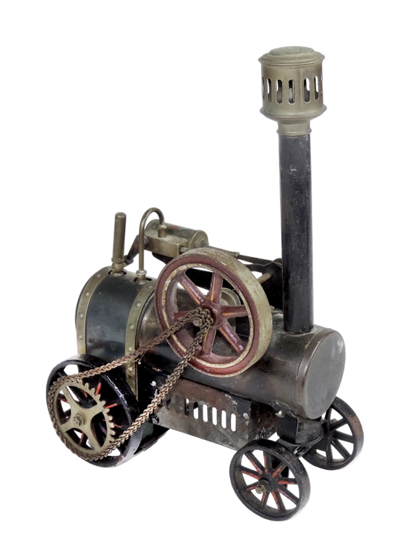 Toy Steam Engine, D.C. made in Germany, VG cond w/wear, 6.5"L x 10"H. (1 of 2)