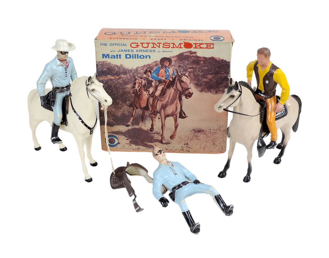 Western toy Gunsmoke w/James Arness as Marshal Matt Dillon cowboy figure w/ (1 of 1)