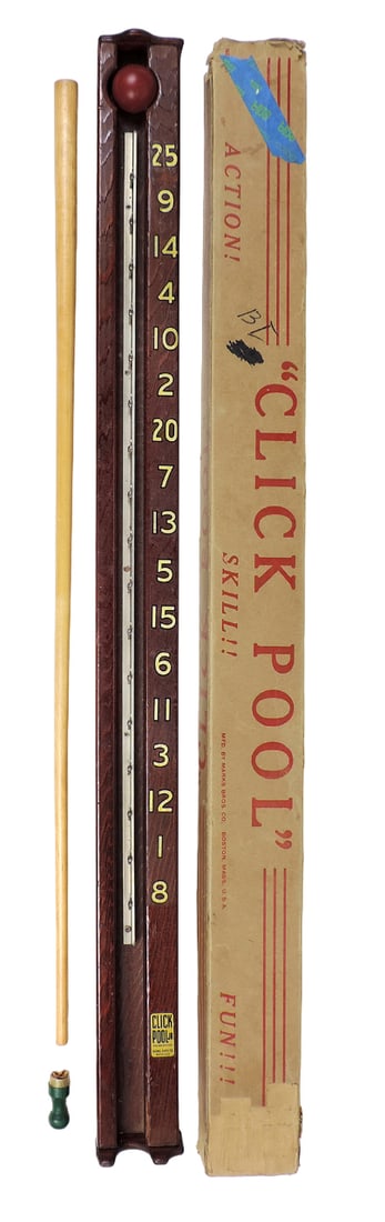 Game, Click Pool Jr Billiards, mfgd by Marks Bros. Co., Boston Mass USA, or (1 of 1)