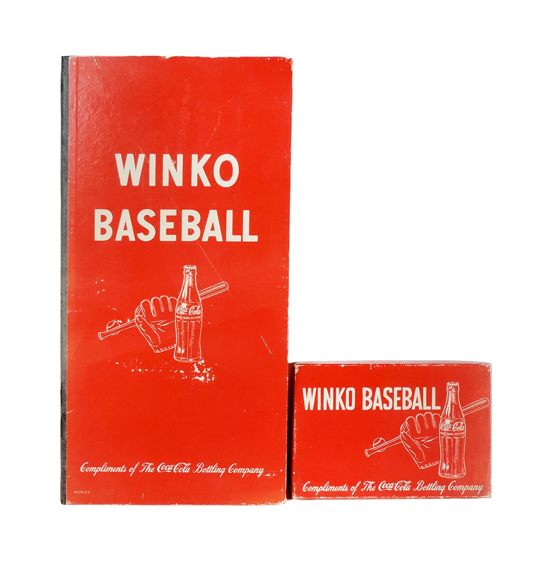 Coca-Cola Winko Baseball Game, gameboard & box w/score sheet pad, Coca-Cola (1 of 2)