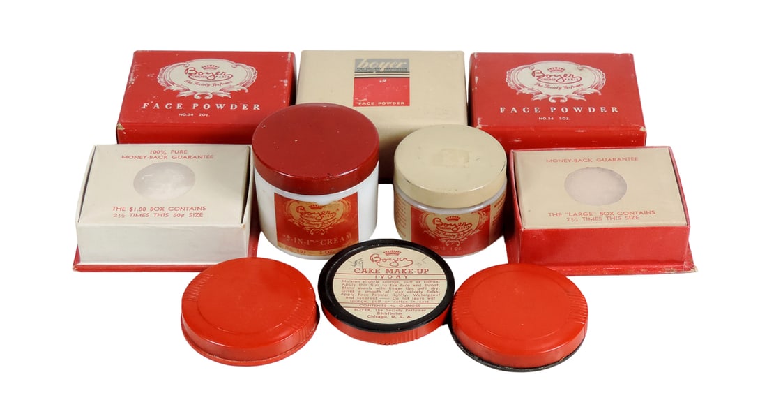 Vintage Face Powders, Creams & Cake Make-Ups (8), all by Boyer-The Society (1 of 1)