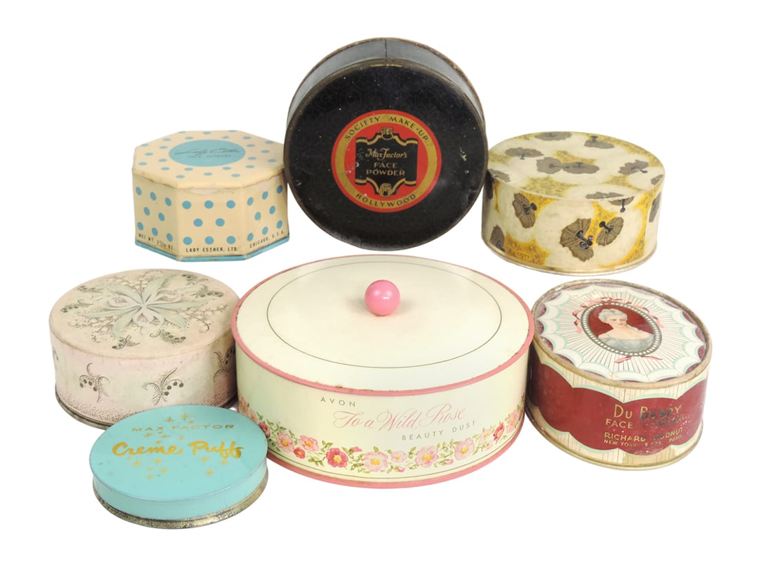 Vintage Face Powder (7), Max Factor (2), Avon, Coty Air Spun (2), Lady Esth (1 of 1)