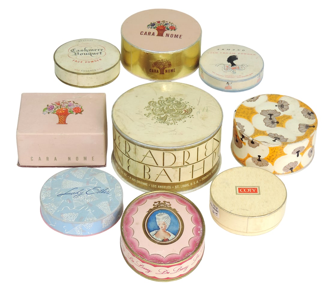 Vintage Face Powder (9), Armand, Coty Air Spun (2), Lady Esther, Cara Nome (1 of 1)