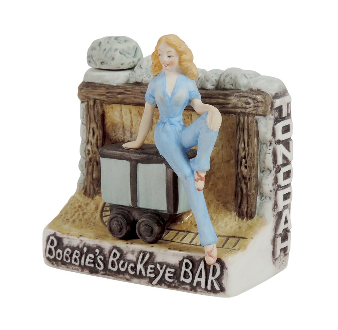 Vintage DUGS Brothel Decanter Bottle, Bobbie's Buckeye Bar-Tonopah, NV, lef (1 of 4)