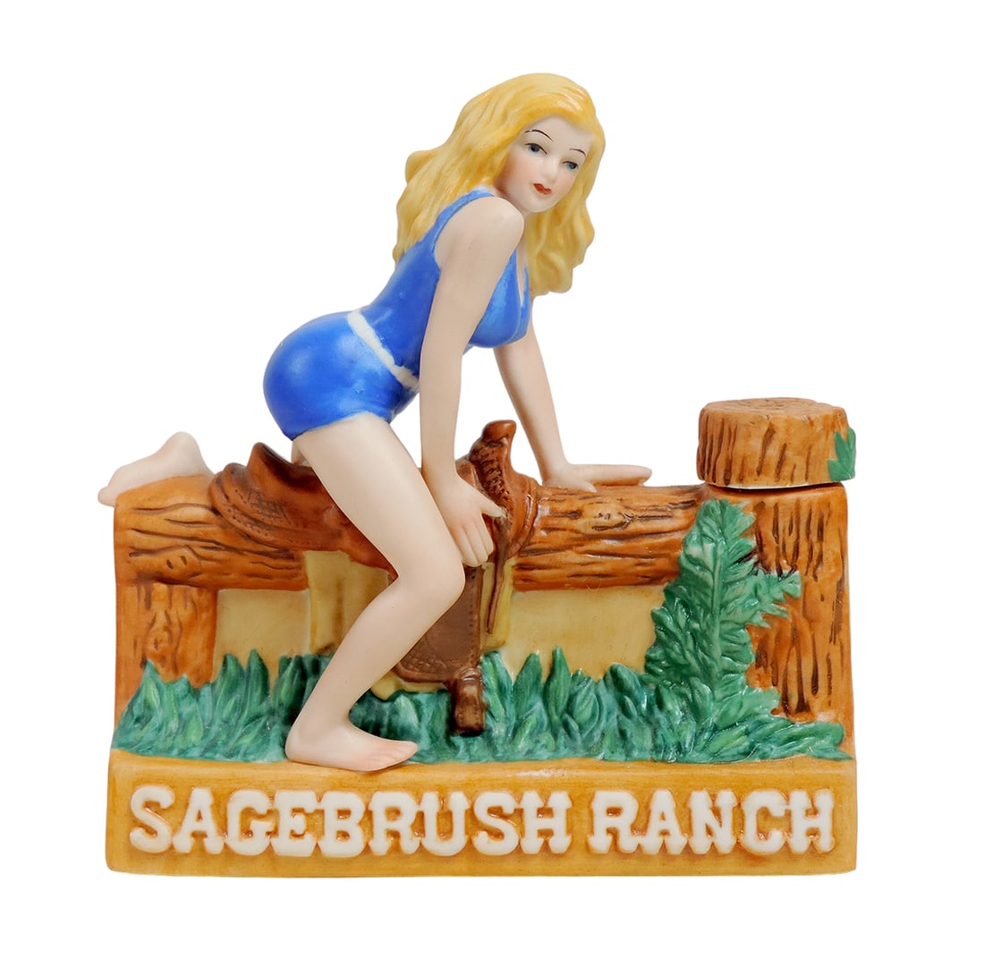 Vintage DUGS Brothel Decanter Bottle, Sagebrush Ranch-Carson City, NV, fenc (1 of 4)