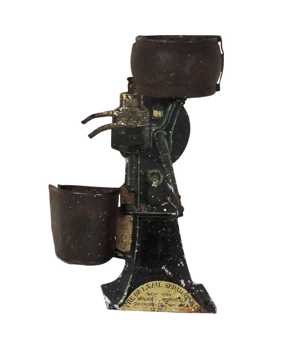 Advertising Match Holder, DeLaval Separators, embossed diecut tin, early 19 (1 of 1)