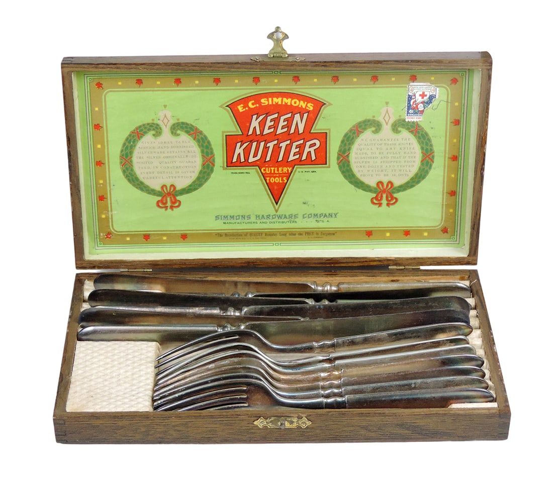 Cutlery, E.C. Simmons Keen Kutter cutlery and tools, St. Louis USA, 6 knive (1 of 2)