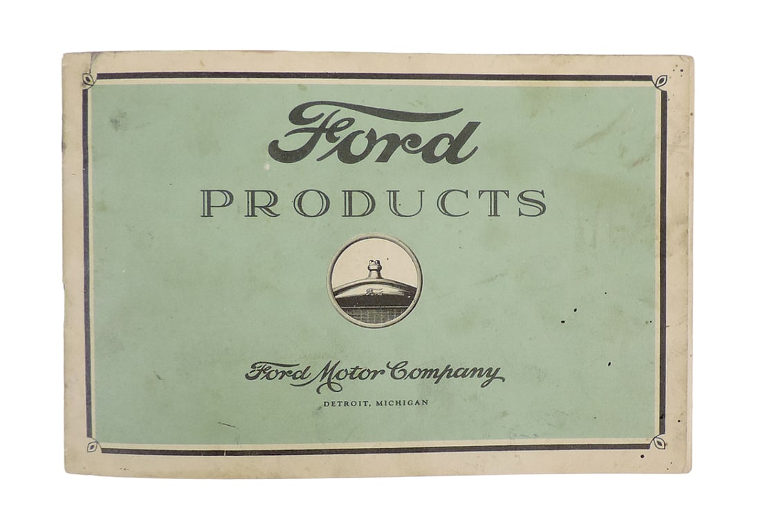 Automotive Booklet, Ford Products, Ford Motor Company Detroit, Michigan 192 (1 of 5)