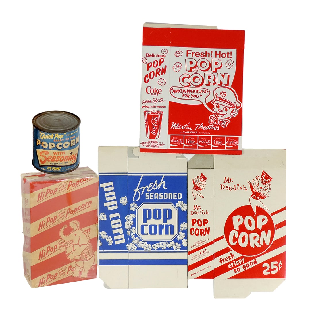 Popcorn Tin & Boxes (5), Quick Pop Popcorn with Seasoning 9 oz tin w/paper (1 of 1)