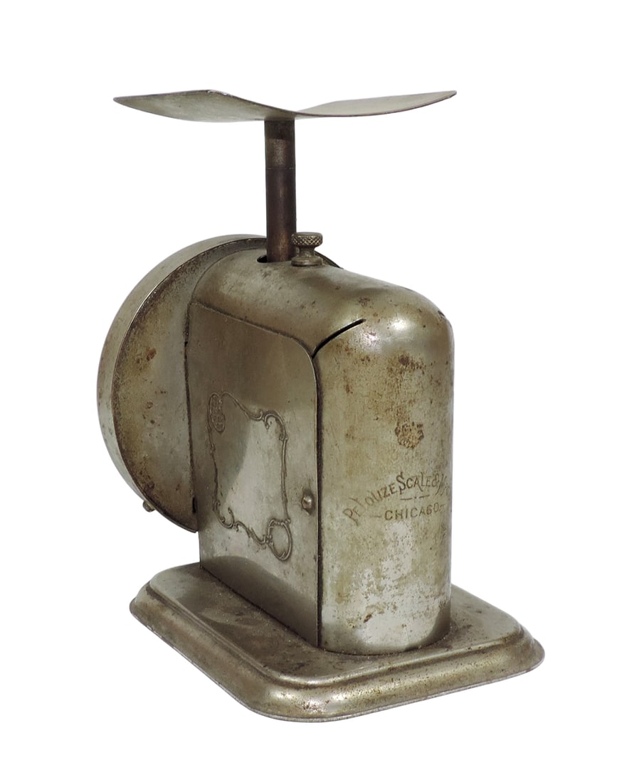 Scale, U.S. Postal, mfgd by the Pelouze Scale & Mfg. Co.-Chicago, metal w/c (1 of 2)