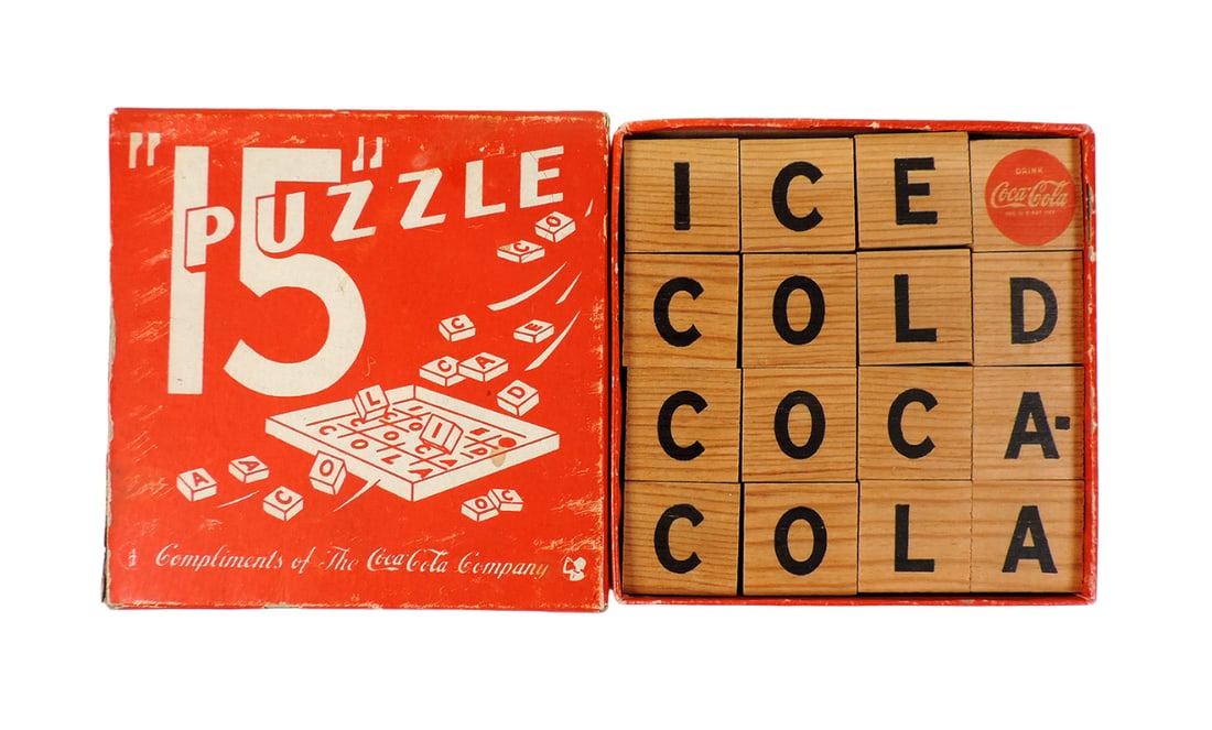 Coca-Cola Puzzle, "Ice Cold Coca-Cola", mfgd by Milton Bradley-Springfield, (1 of 2)