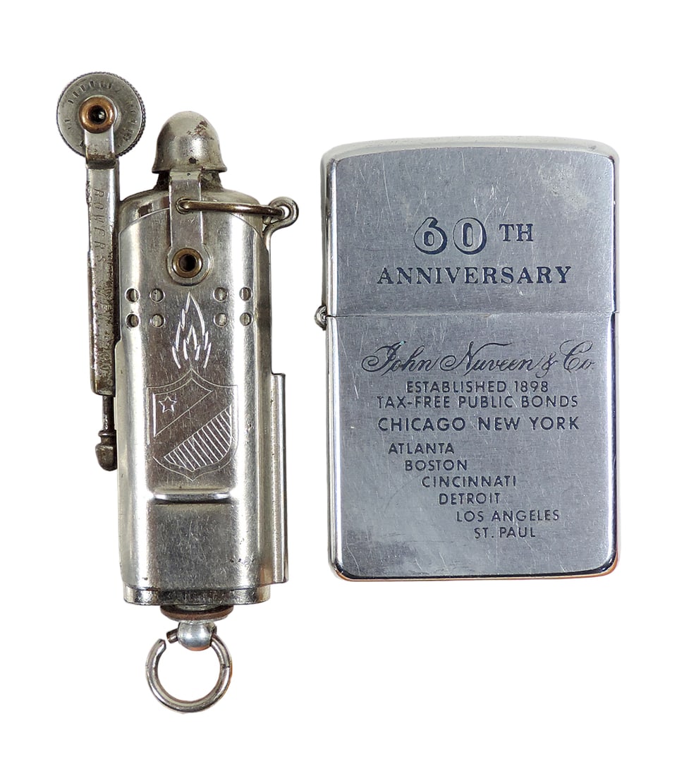Vintage Zippo Style Lighter With Circa World War Ii