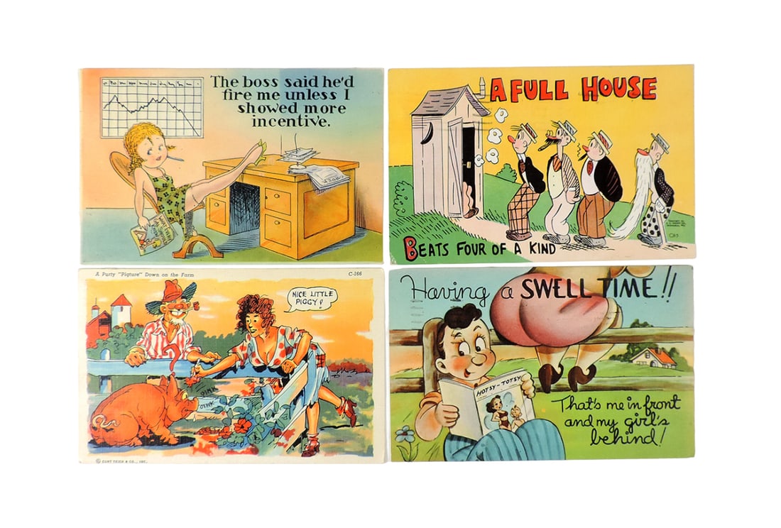 Comical Postcards (20), c.1940-50s, incl E.C. Kropp Co.-Milwaukee, WI, c.19 (1 of 5)
