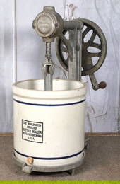 Burlington, IA: A Rare Burlington Butter Maker, cast iron gear drive mfg by Burlington Separator Co