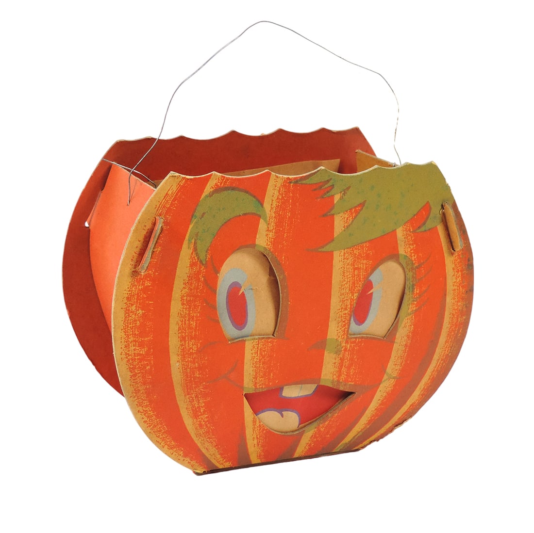 Halloween Lantern with 2 faces, smiley on one side, frown on other, diecut (1 of 3)