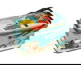 Christmas Tin Candy Container, "Twas The Night Before Christmas", stamped T