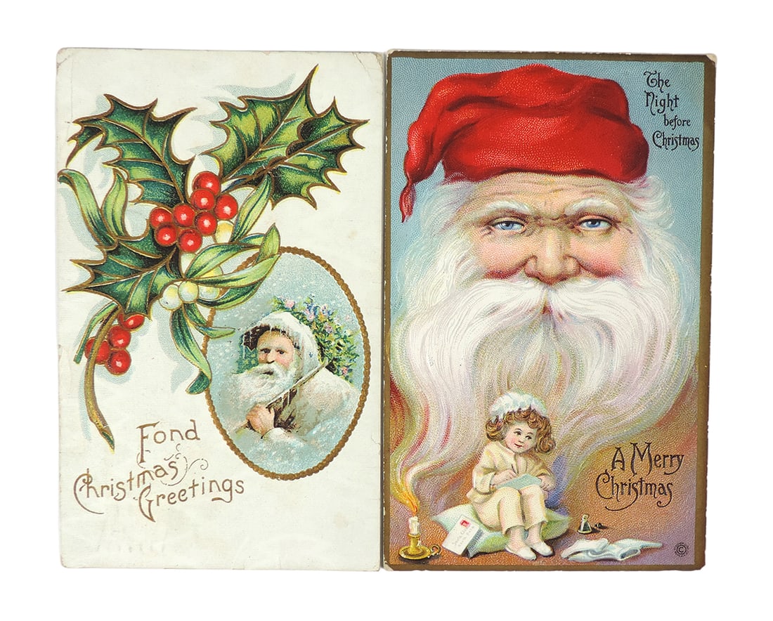 Christmas Postcards (2), The Night Before Christmas-A Merry Christmas, chil (1 of 2)