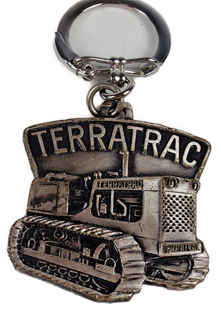 Case Key Chain / Watch Fob, TERRATRAC, JI CASE CO. U.S.A. Wheel & Terratrac (1 of 2)