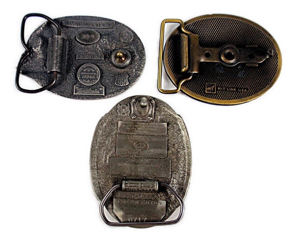 Belt Buckles, Mount Pleasant Iowa. 3 pcs, 1 Midwest Old Thrashers Reunion 1: Belt Buckles, Mount Pleasant Iowa. 3 pcs, 1 Midwest Old Thrashers Reunion 1987, 1 Midwest Central, 25 Years, 1960-1985, 1 Midwest Old Thrashers Mount Pleasant Iowa. All good cond.