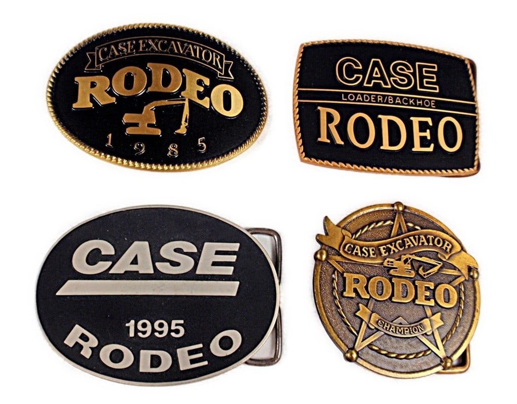 Case Belt Buckles. 4 pcs. 1 Case Excavator RODEO 1995, 1 Case ode 1995, 1 C (1 of 2)