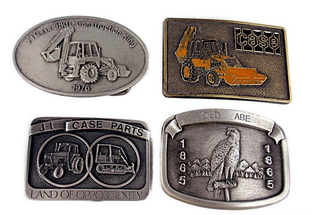 Case Belt Buckle. 4 pcs. 1 - J I Case Parts. Land of Opportunity, # 022 (Pe (1 of 2)