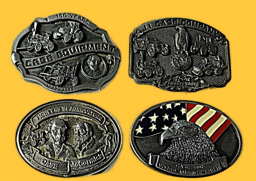 Case Belt Buckle. 4 pcs. 1 150 Years Case Equipment, 1842 - 1994, # 777. 1 (1 of 2)