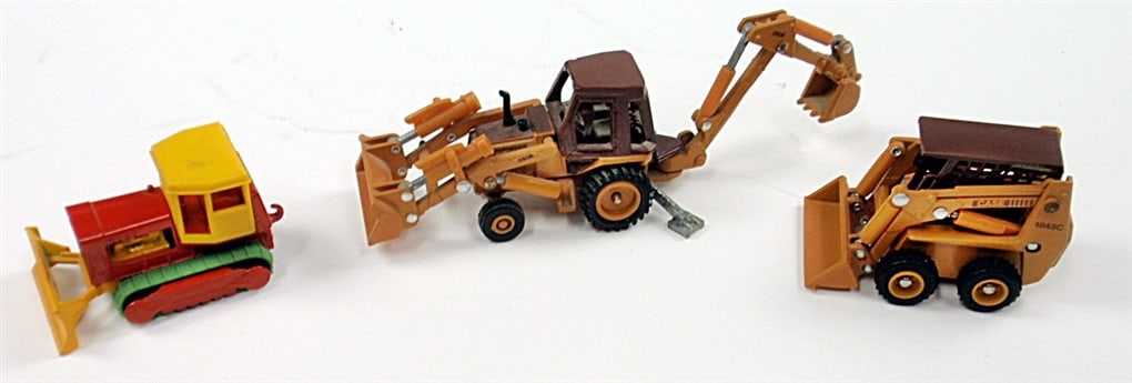 Toys, Die Cast Model Dozer, Skid Loader & Backhoe/Bucket Tractor, Case. Doz (1 of 2)