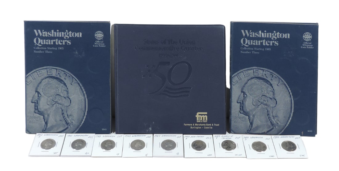 Coins (98), Washington Quarters 1965-1987 (81), various mint marks, dates & (1 of 10)