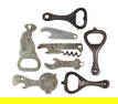 Vintage Advertising Bottle Openers (8), COUNTRY CLUB, M.K. Goetz Brewing Co