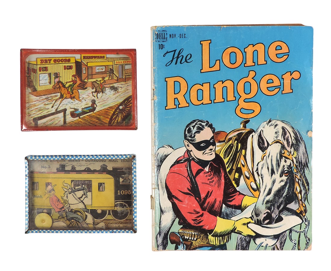 Toys (3), Dexterity Pocket Game, Western/Cowboy Theme, Mfgd by A & A Americ (1 of 1)