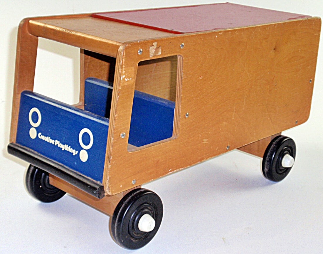 A Wood "Ride-On" Vehicle Toy Box (1 of 3)