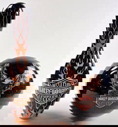 A Harley Davidson Bowling Ball & Pin