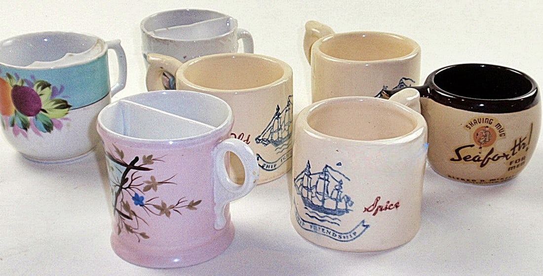 7 Vintage Shaving Mugs (1 of 5)