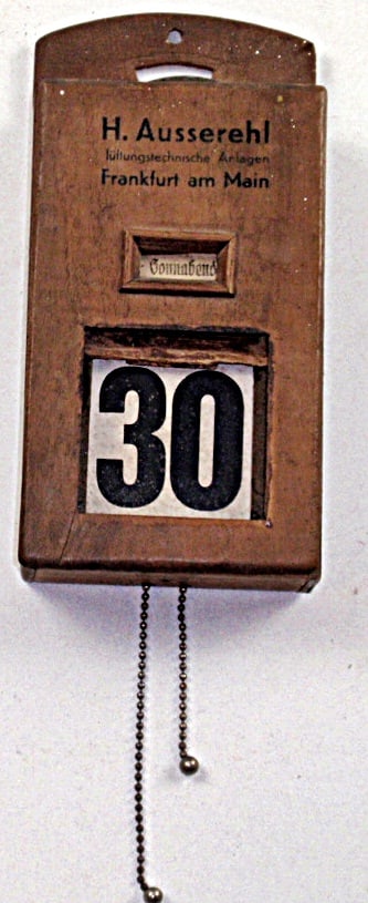 A German Advertising Perpetual Wall Calendar (1 of 3)