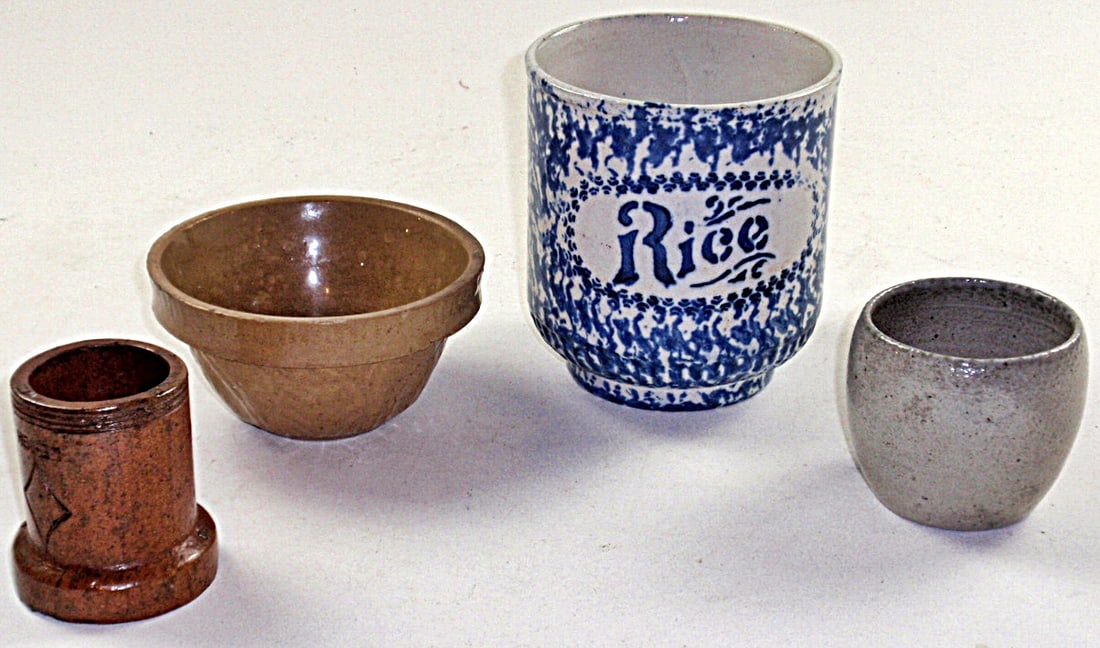 4Pc Group Of Vintage Stoneware & Pottery (1 of 2)